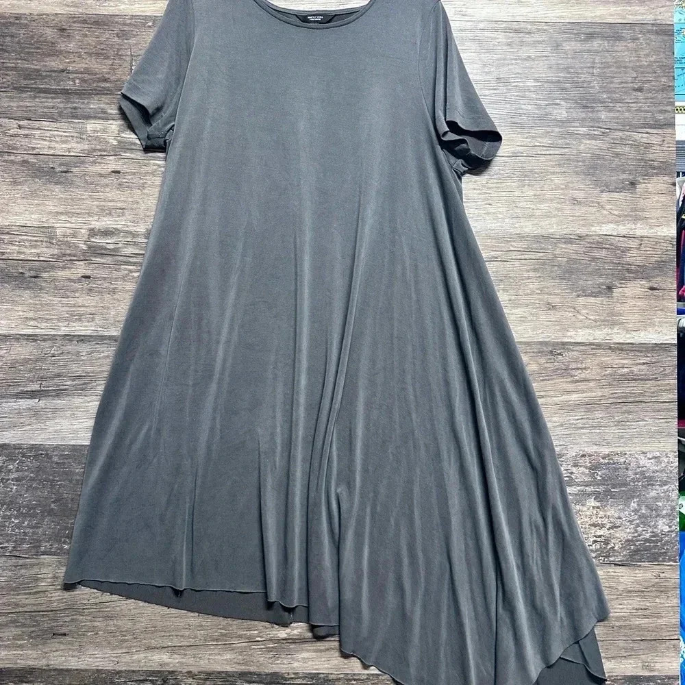 Simply Vera Vera Wang | Dresses | Simply Vera Vera Wang Gray Kneelength Asymmetrical Aline Dress